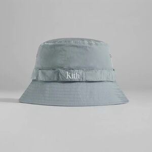 Kith Wrinkle Nylon Serif Bucket Hat in Light Indigo